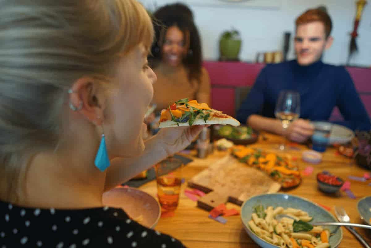 Vegan Salmon Pizza with Arugula