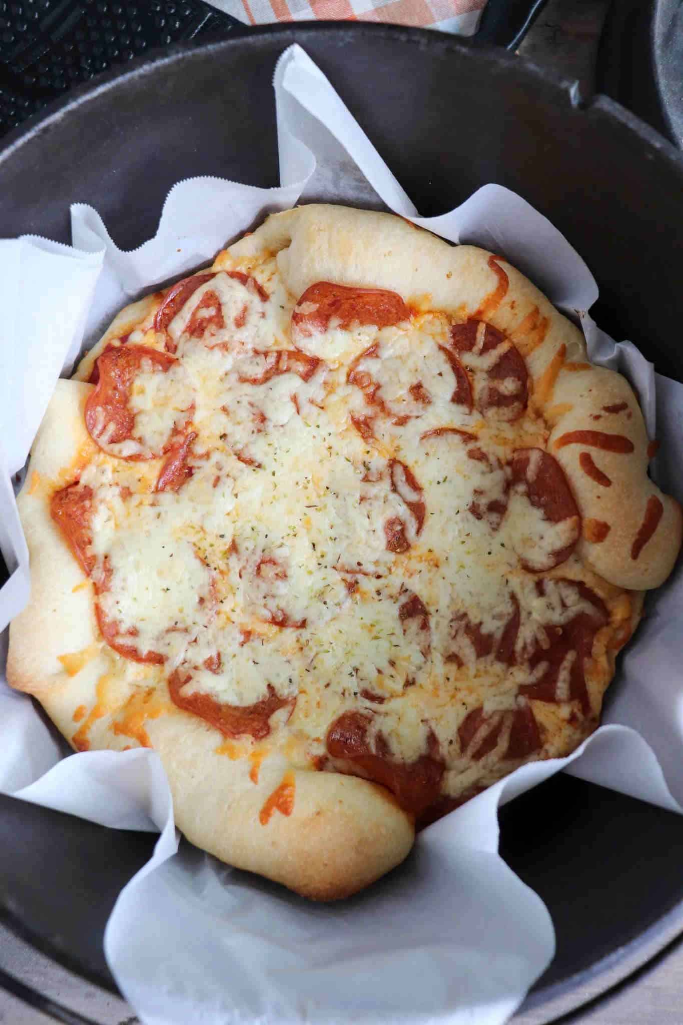 Campfire Dutch Oven Pizza Recipe