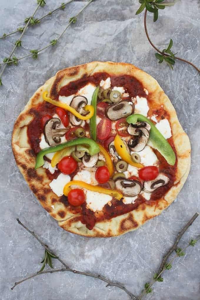 Campfire Pizza with Veggies Recipe
