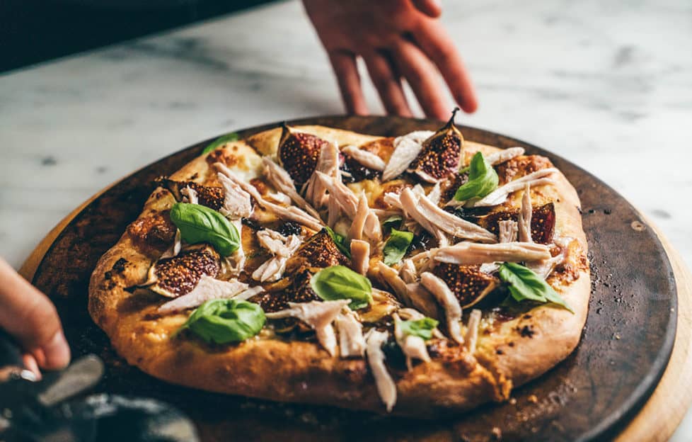 Fig and Turkey Pizza