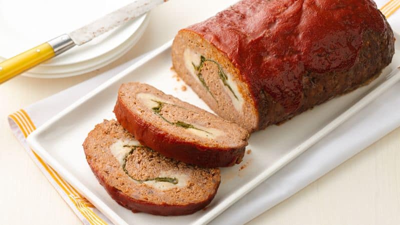 Rolled Italian Pizza Meatloaf Recipe