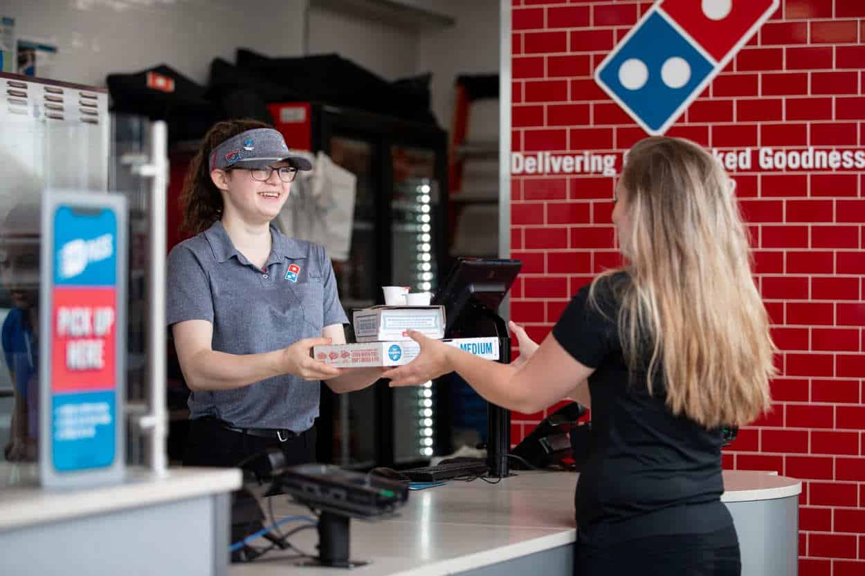 Domino's carryout option
