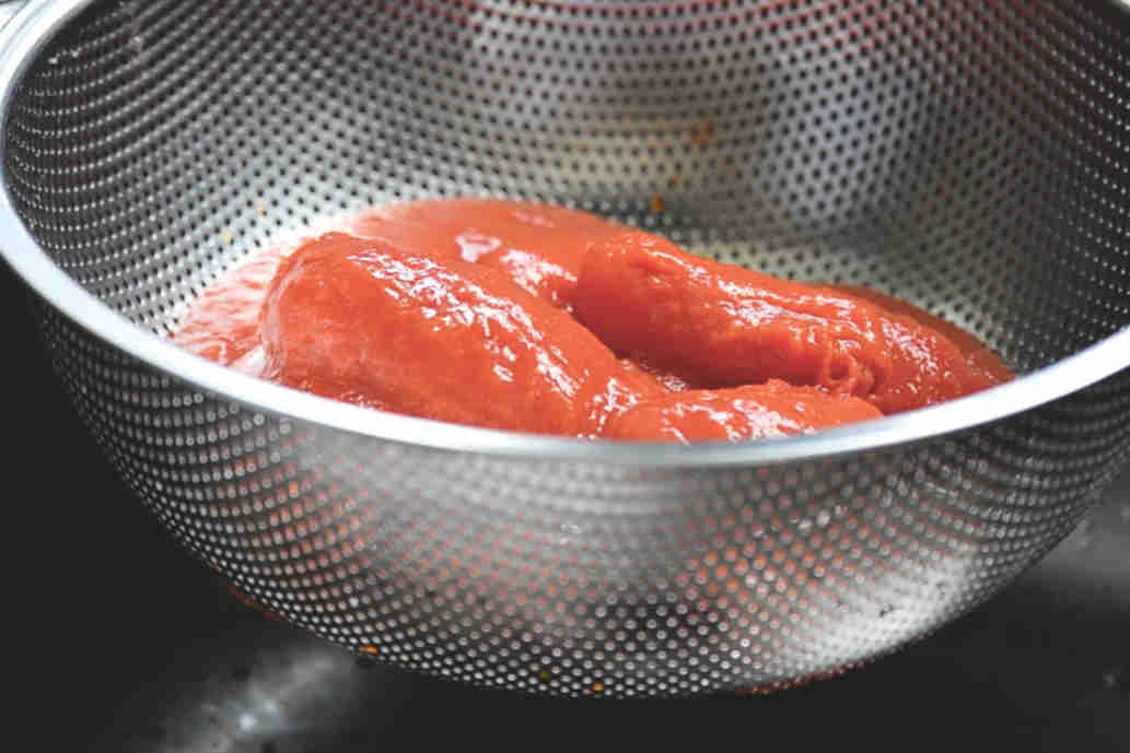 San Marzano Pizza Sauce Recipe-Drain the water