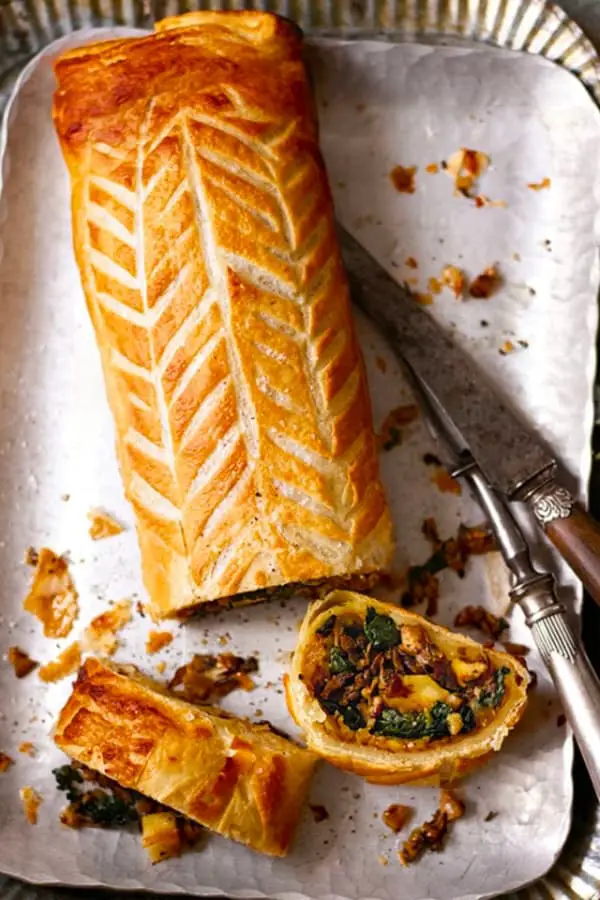 Festive Parsnip and Porcini Wellington
