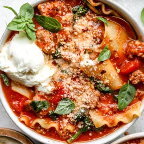 Gluten Free Lasagna Soup