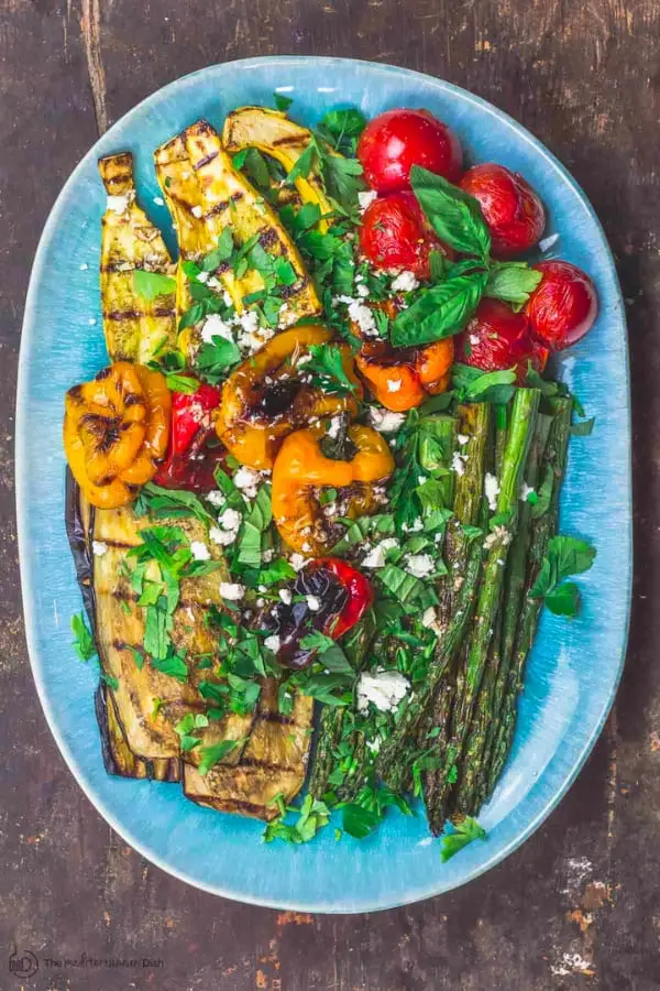 Grilled Veggie Medley with Mediterranean Flair