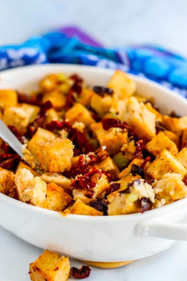 Mediterranean-Inspired Holiday Stuffing