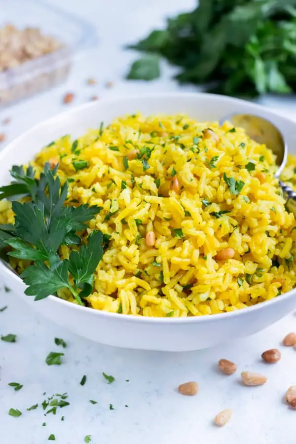 Mediterranean Yellow Rice