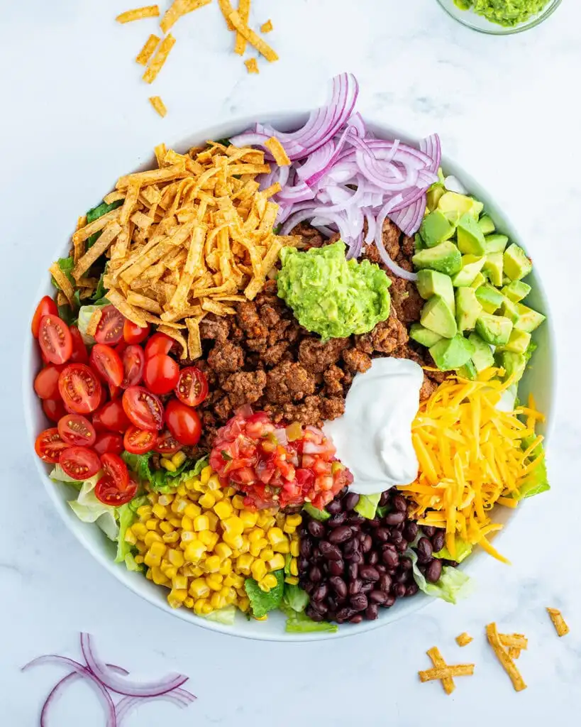 Shredded Beef Taco Salad