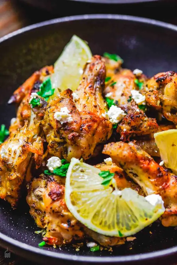 Tasty Greek Baked Chicken Wings