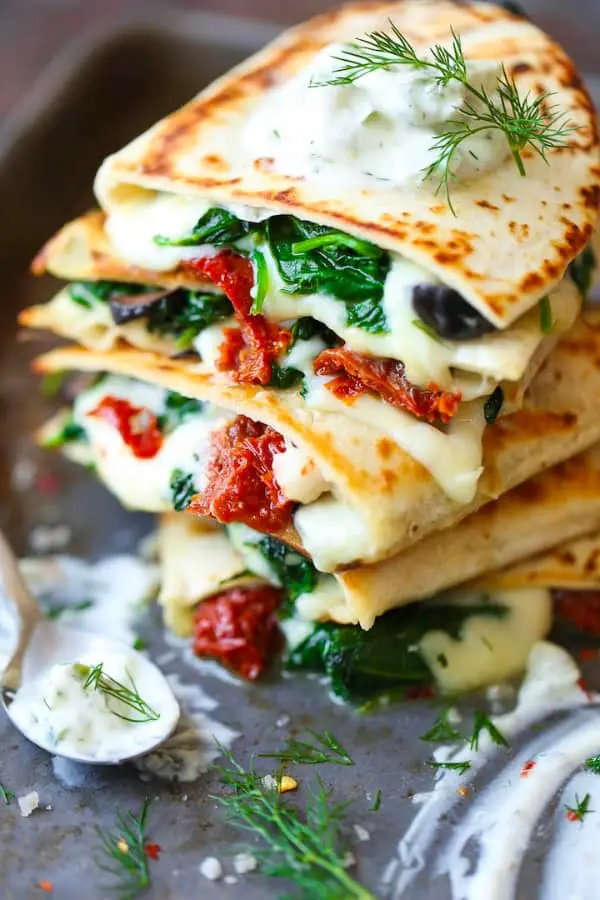 Tasty Greek-Inspired Quesadillas