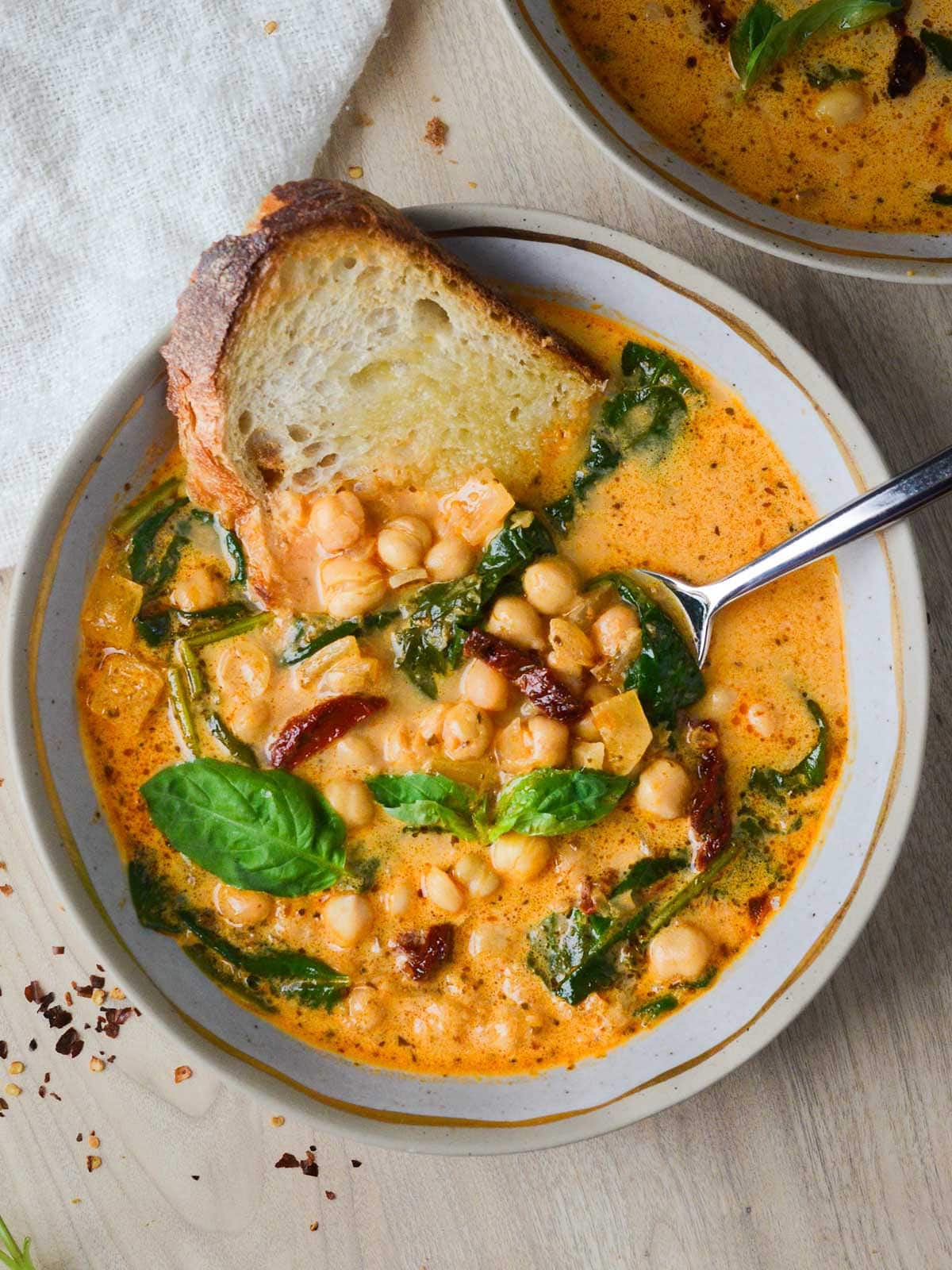 Tuscan Chickpea Soup with Kale