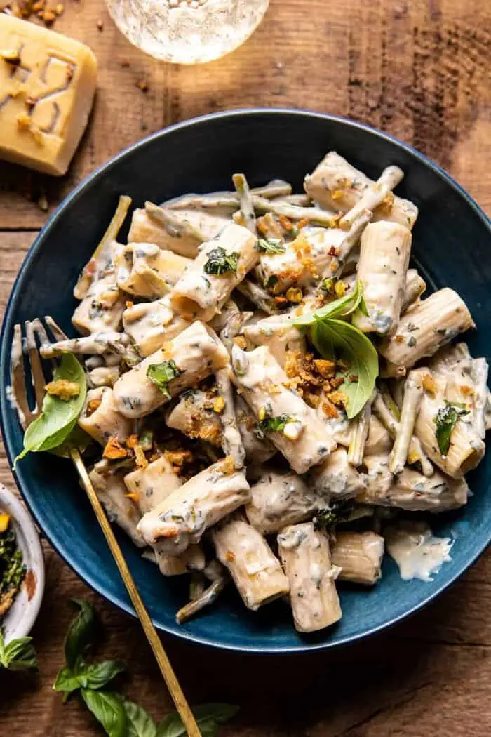  Zesty Asparagus Pasta with Creamy Herb Sauce