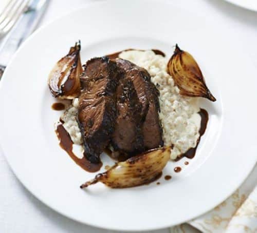 Slow Cooked Beef Cheeks With Shitake Mushrooms