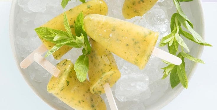 Mango Popsicles With Orange Juice And Kefir