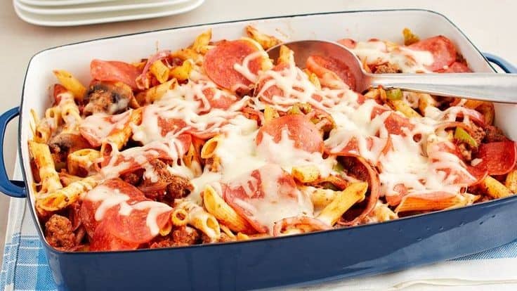 Penne With Five Cheeses