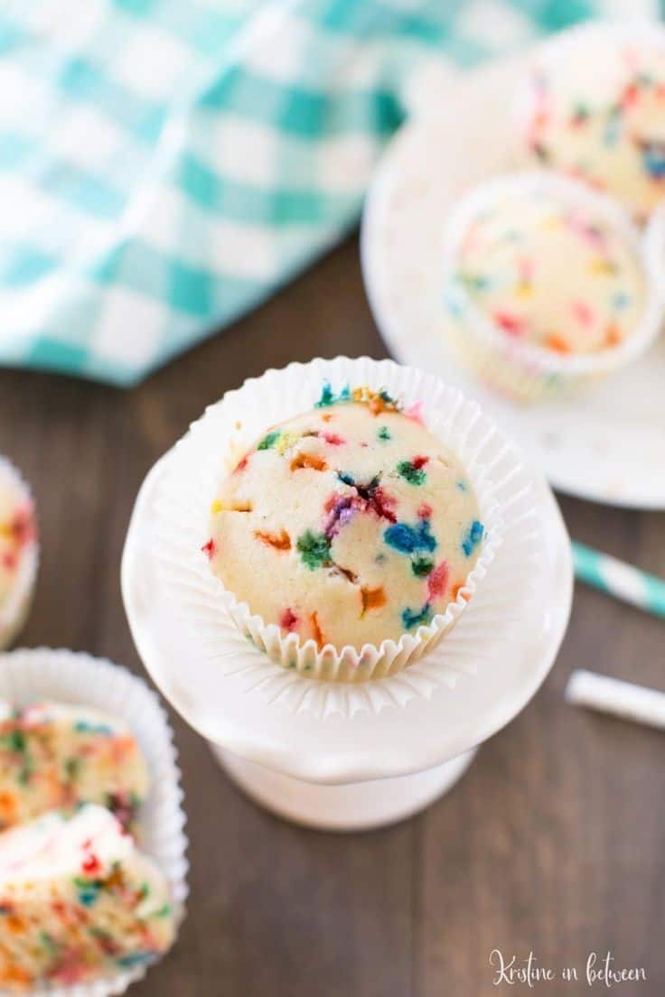 Birthday Cake Baked Donuts