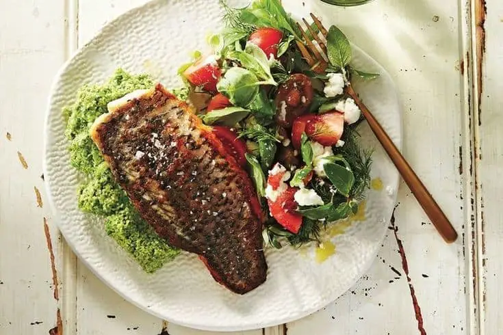 Barramundi With Grilled Corn Salad