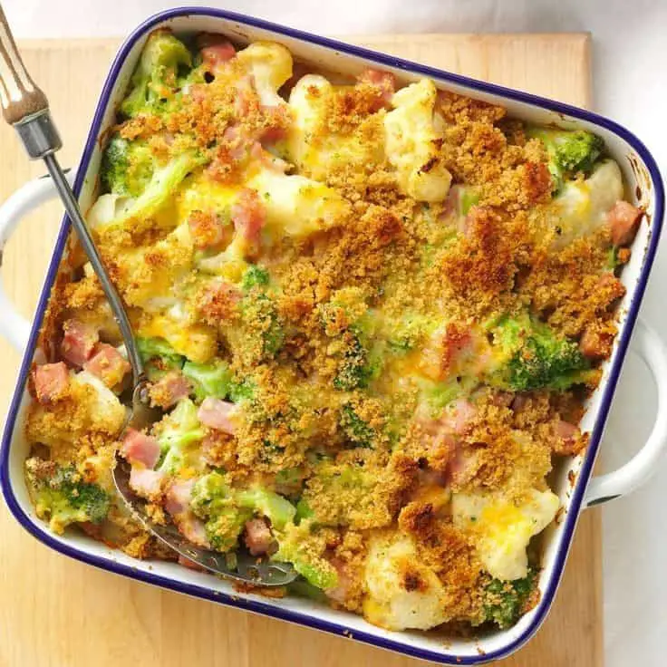 Ham And Swiss Potato Casserole
