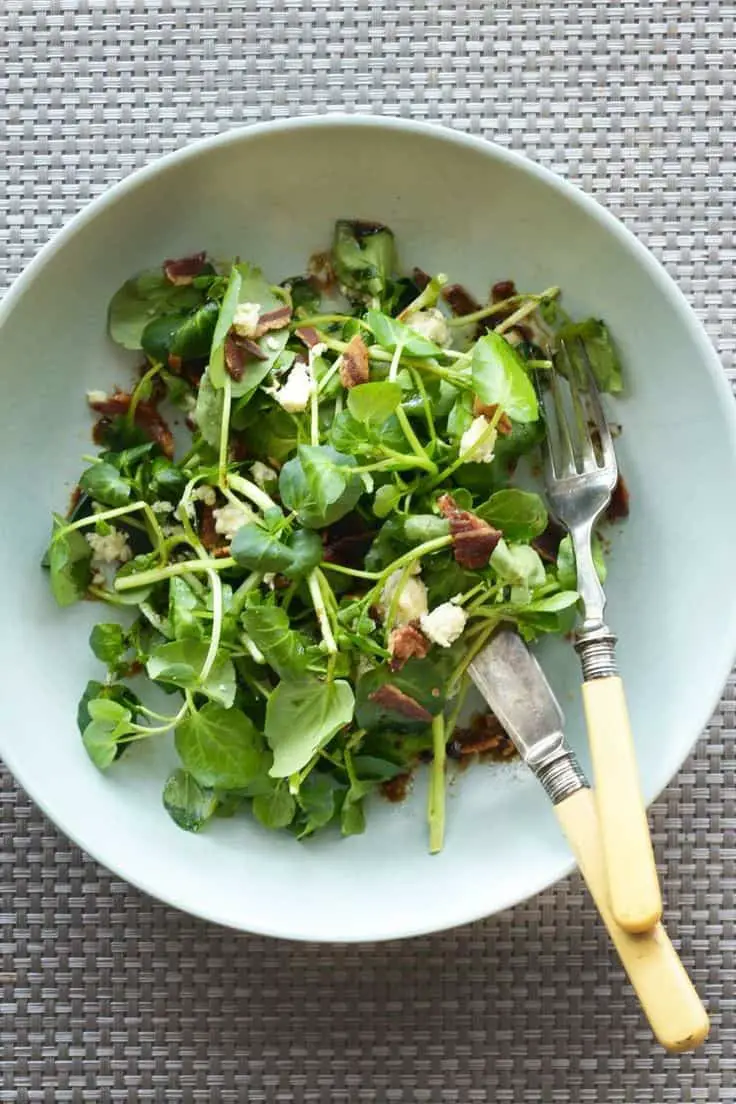 Tomato, Red Onion, Watercress Feta And Olive Salad