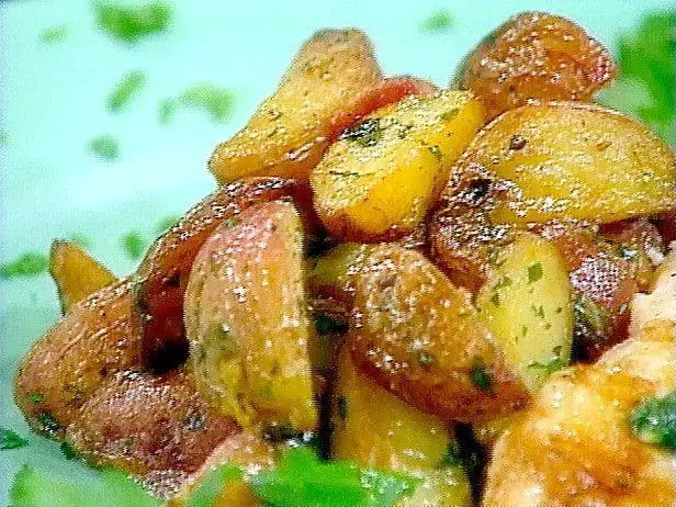 Salt Baked New Potatoes With Pink-Peppercorn Butter