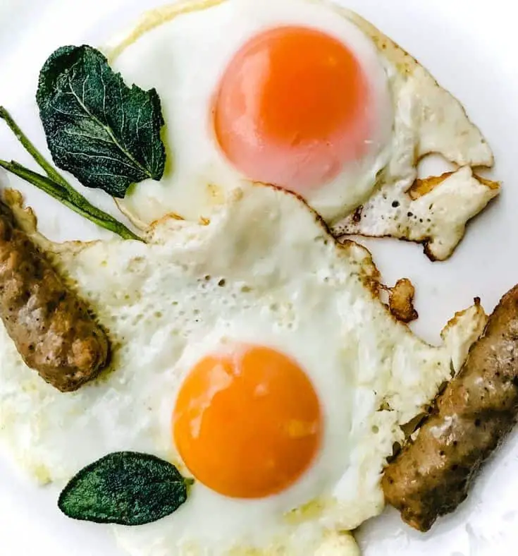 Brussels Sprouts Hash With Fried Sage And Soft Cooked Eggs
