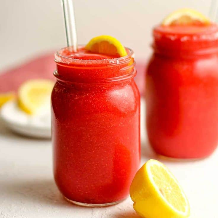 Strawberry Peach Wine Slush