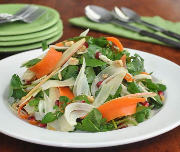 Asparagus Watercress Salad With Rotisserie Chicken