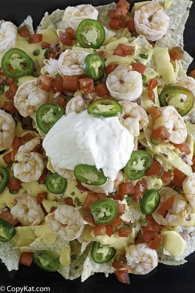 Game On Shrimp Skillet Nachos