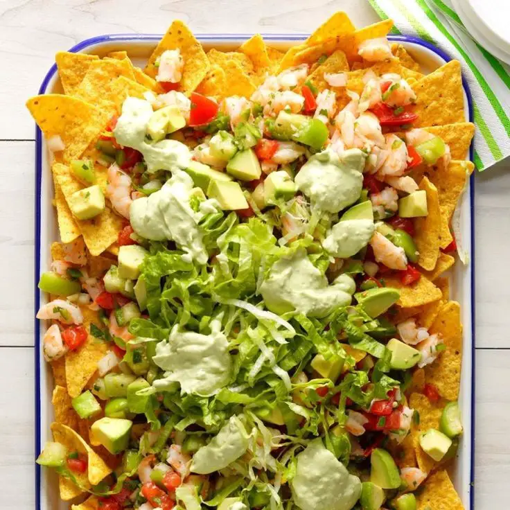Cajun Grilled Shrimp Nachos