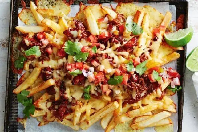 Loaded Beef Chilli Cheese Fries With Zesty Slaw