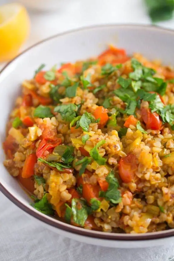Roasted Buckwheat With Vegetables