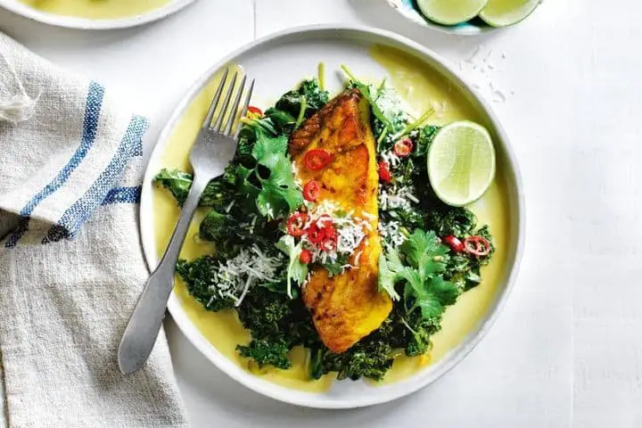 Spanish Style Baked Barramundi