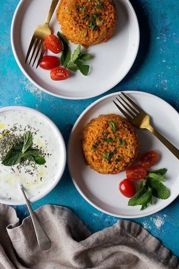 Bulgur Salad With Cucumber, Peppers, And Chickpeas