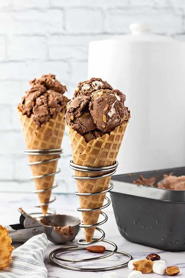 Dairy-Free Mint Chocolate Chip Ice Cream
