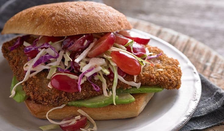 Mexican-Style Milanesa Served With Smoky Corn Relish