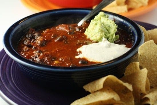Slow Cooker Buffalo Chicken Chile
