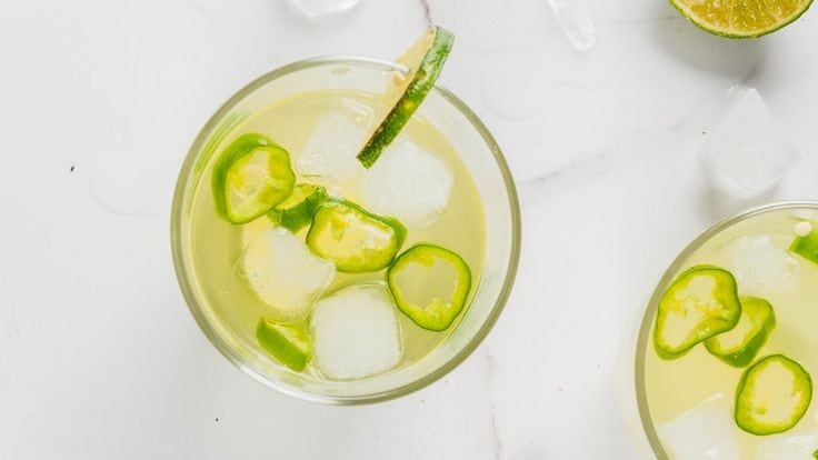 Floral Spicy Skinny Margarita