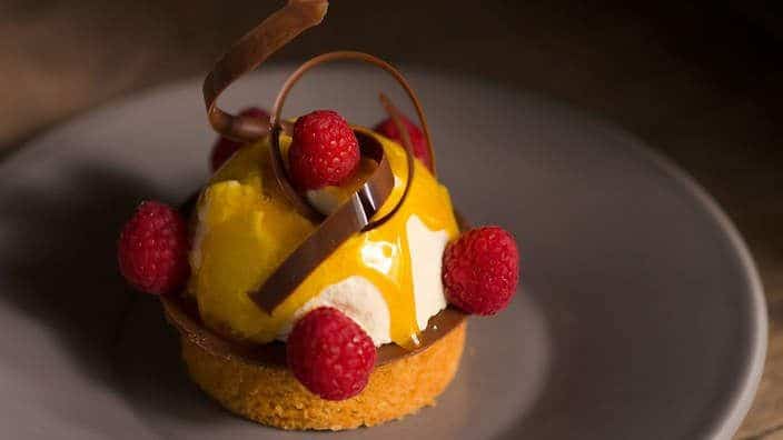 Champagne And Peach Bavarois