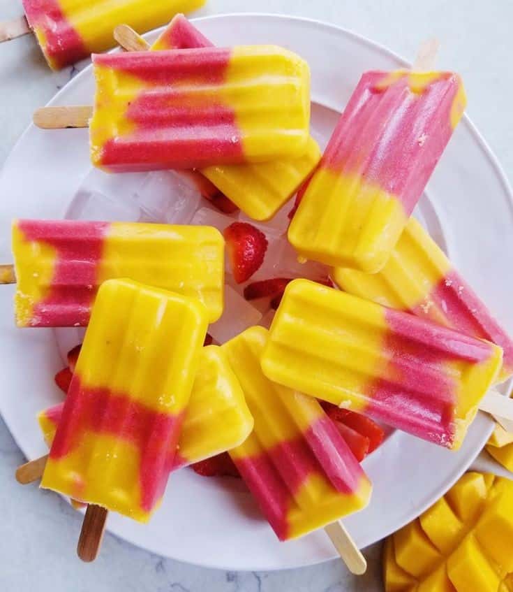 Mango And Kiwi Popsicle