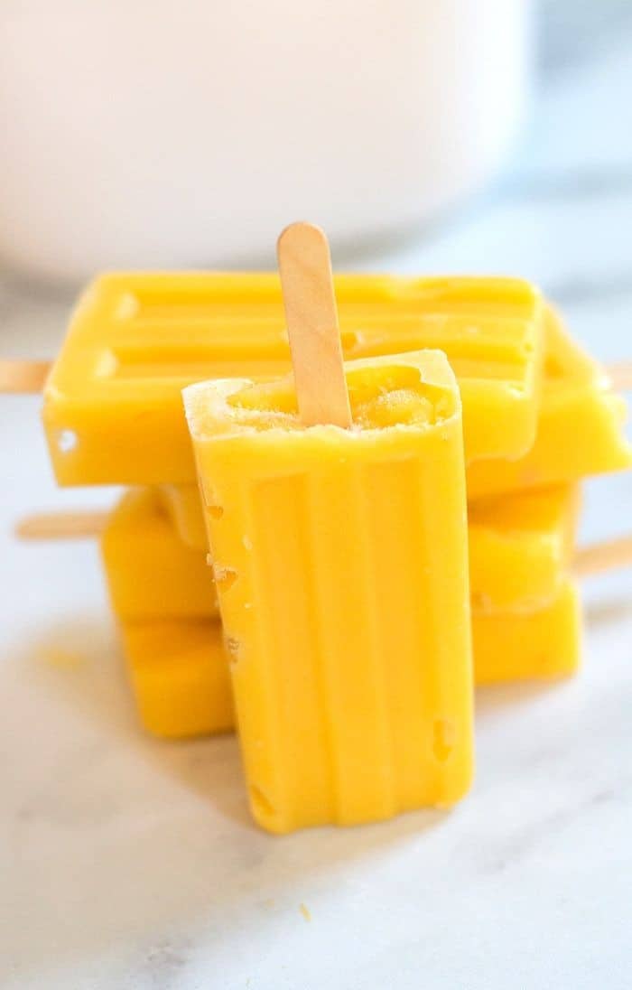 Mango And Ginger Popsicle