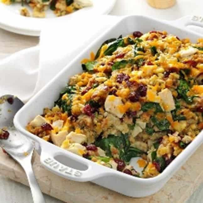 Chicken And Swiss Stuffing Casserole