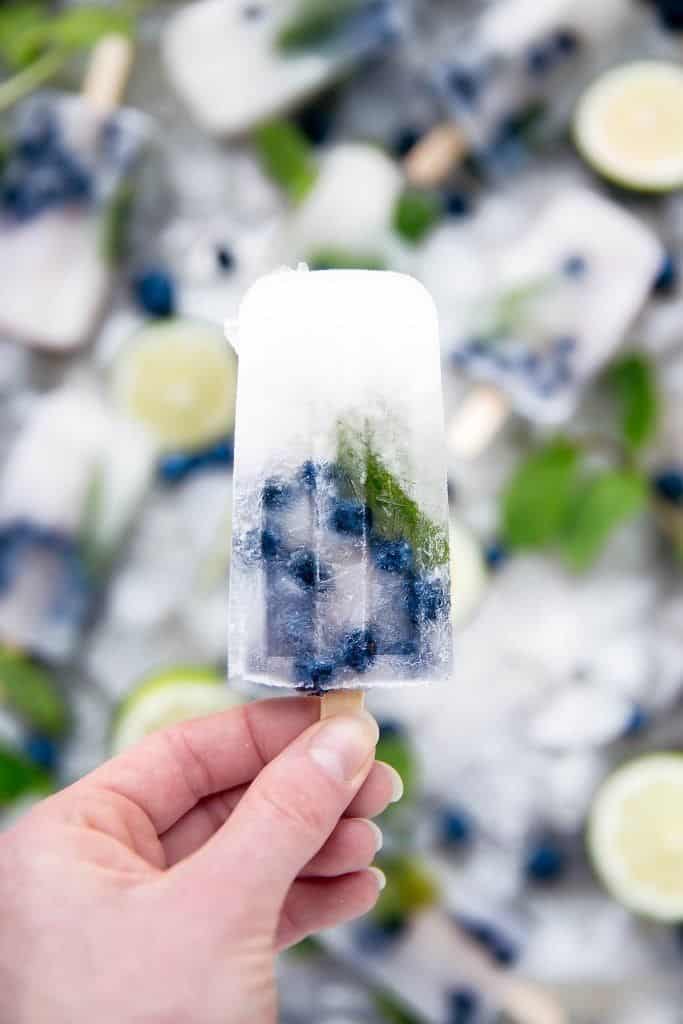 Blue Lagoon Cocktail Popsicles