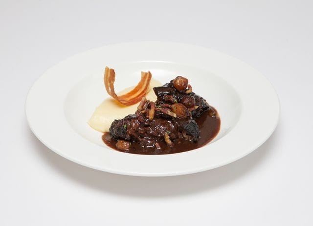 Slow Cooked Beef Cheeks In Red Wine Sauce