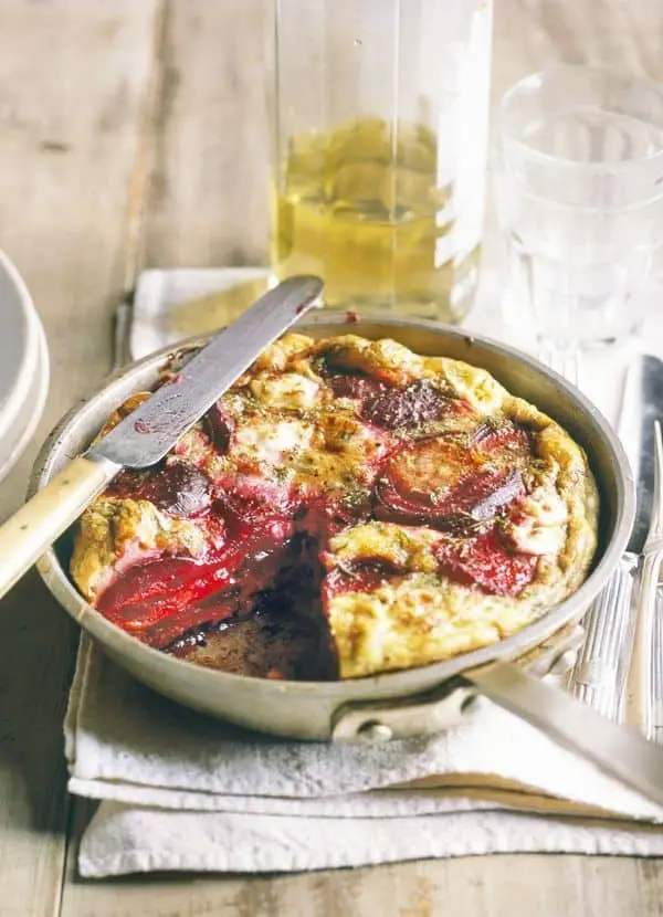 Ham, Mushroom, And Spinach Frittata