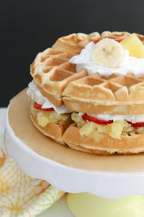 Peanut Butter Waffle and Jelly Ice Cream Sandwiches