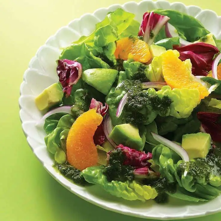 Lettuce Radish Salad And Lemon Vinaigrette