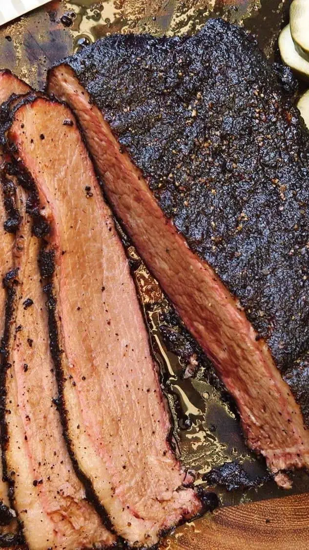 Brisket With Bourbon Peach Glaze