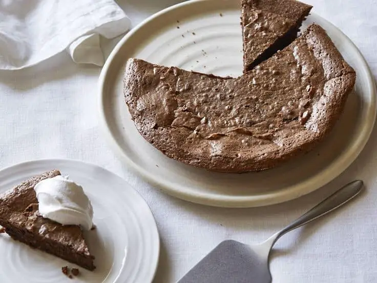 Hazelnut And Chocolate Pie With Vanilla Whipped Cream