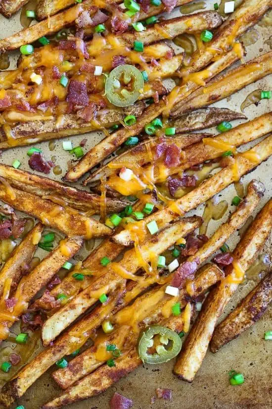 Vegetarian Chilli Cheese Fries